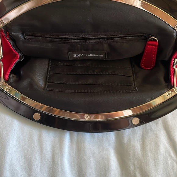 Enzo Angiolini Satin Evening Clutch - Picture 2 of 6